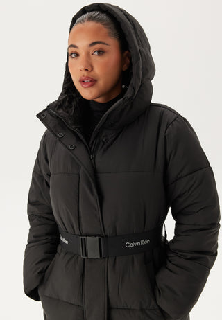 Logo Belt Long Puffer