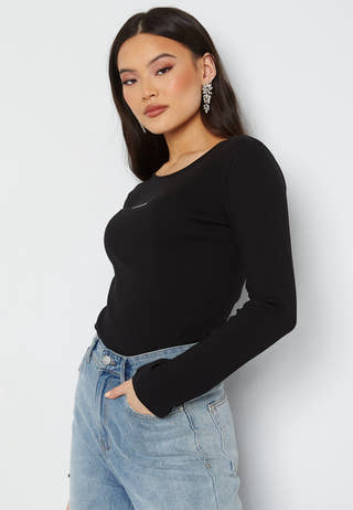 Micro Branding Rib LS Tee