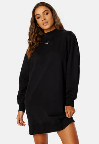 Micro Monologo Mock Neck Dress