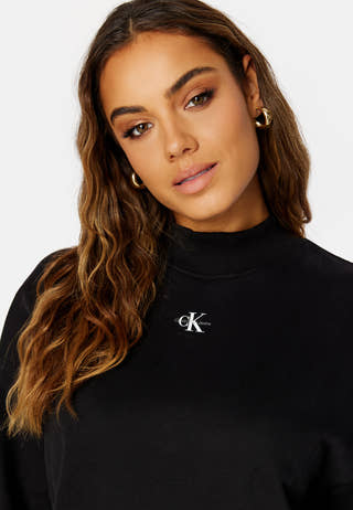Micro Monologo Mock Neck Dress