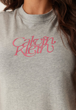 Ss Fitted Script Calvin Klein Te
