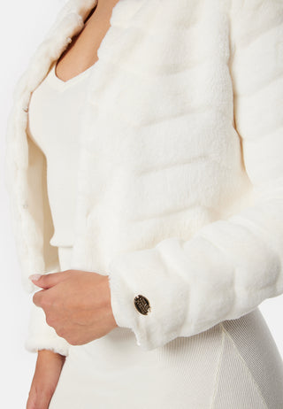 Short Party Faux Fur Jacket