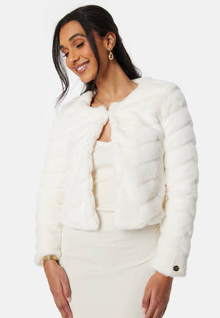 Short Party Faux Fur Jacket