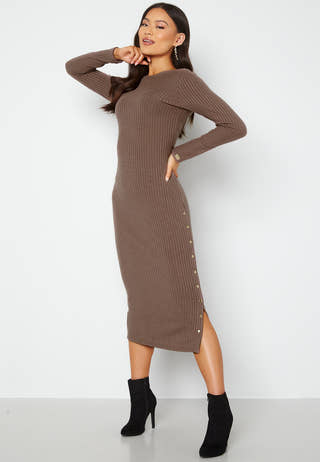 Flariana button midi dress