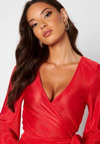 Poppy plissé dress