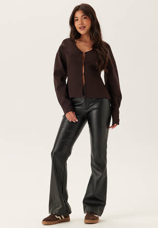 PU Bootcut Trousers