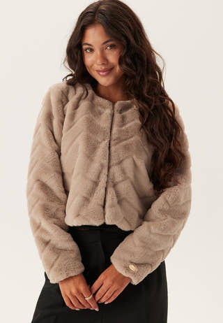 Short Party Faux Fur Jacket