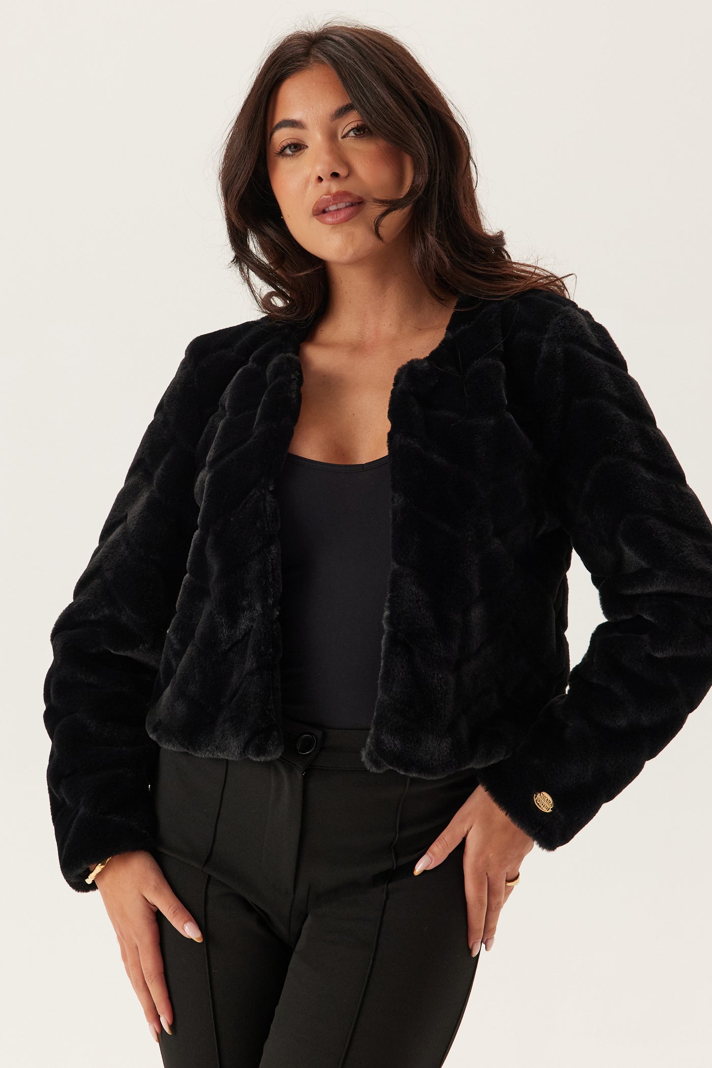 chiara-forthi-short-party-faux-fur-jacket-autumn-jackets-black