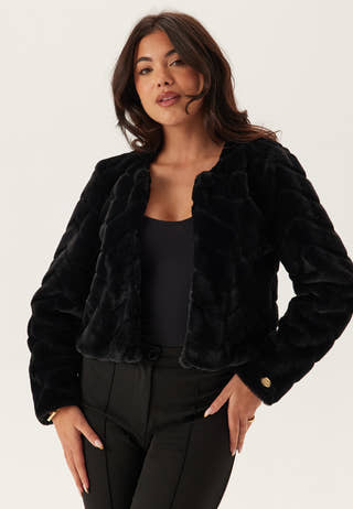 Short Party Faux Fur Jacket