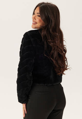 Short Party Faux Fur Jacket
