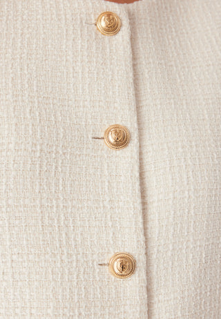 Wide Sleeve Bouclé Jacket