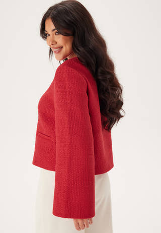 Wide Sleeve Bouclé Jacket
