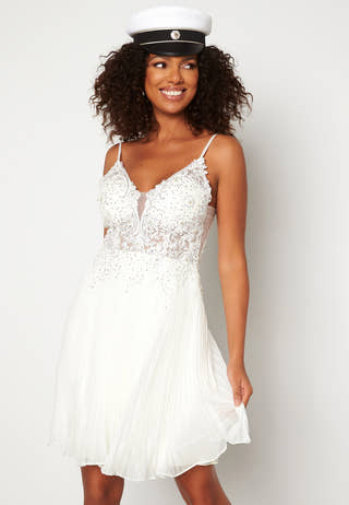 Glitter Plisse Dress