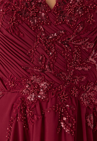 Chiffon Off Shoulder Evening Dress