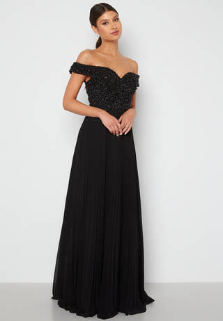Evening Dress With Pleated Skirt