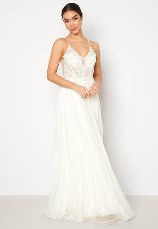 Maxi Glitter Plisse Dress