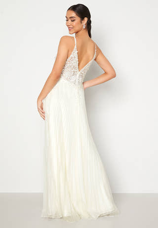 Maxi Glitter Plisse Dress