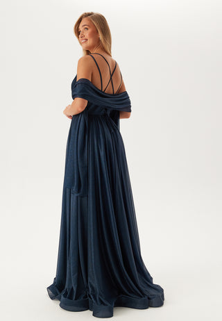 Sparkling Evening Dress With Tie Back