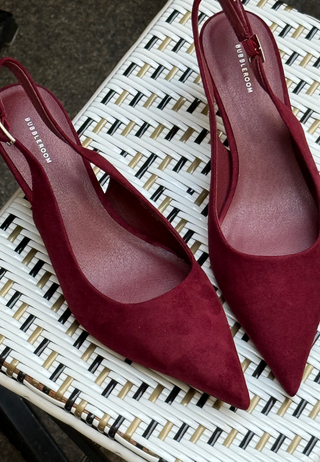 Faux Suede Slingback