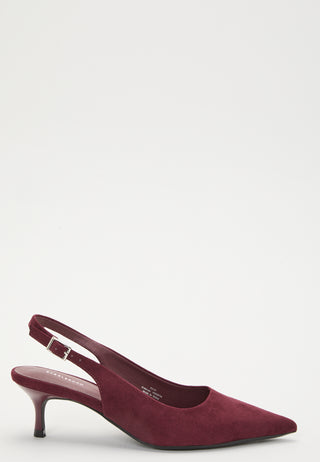 Faux Suede Slingback