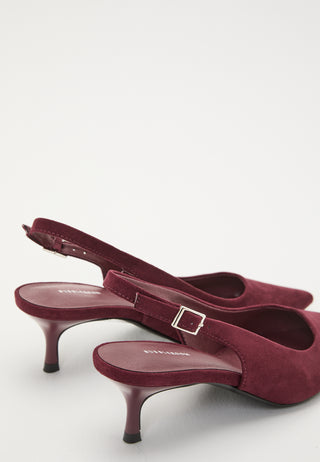 Faux Suede Slingback