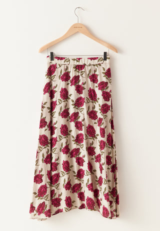 Printed Midi Skirt