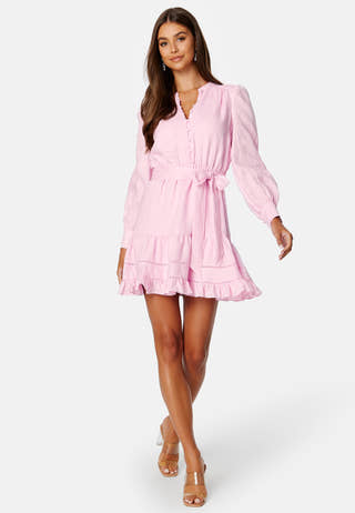 Amelia Button Up Linen Skater Mini