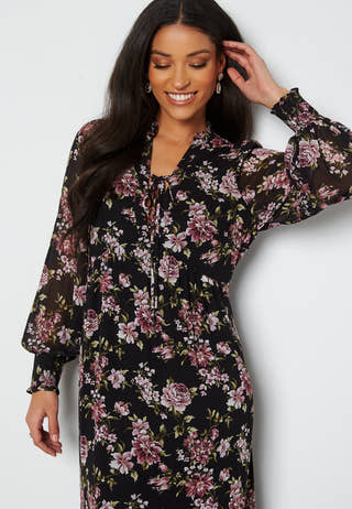 Avril Lace Up Midi Dress