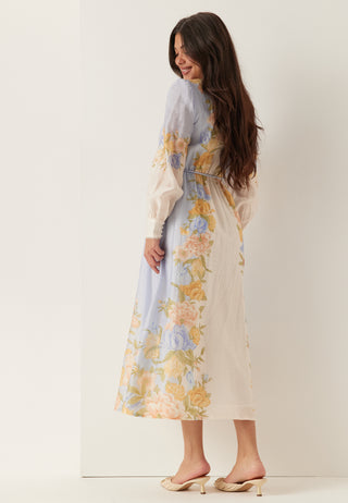 Christina Placement Print Midi