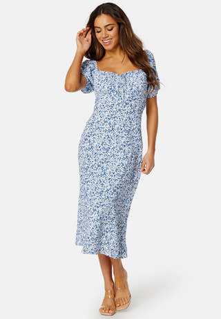Lorelai Ruched Front Midi Dress