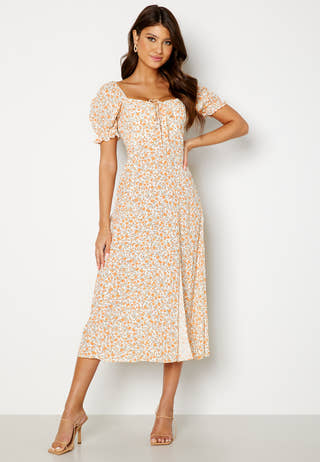 Mariah Lace Up Midi Dress