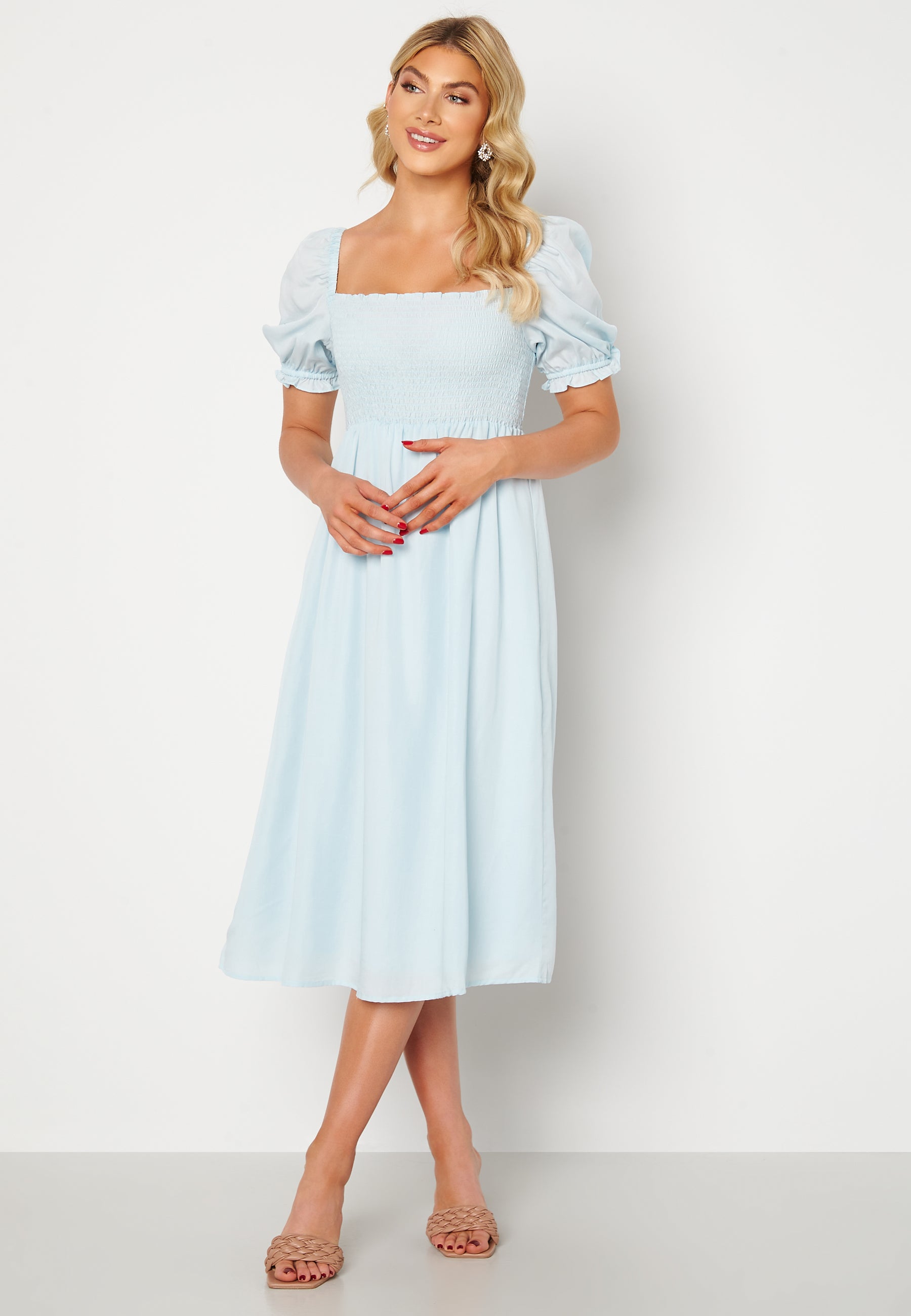 Forever new Puff Sleeve Dress Dresses Blue Forever new Puff Sleeve Dress Dresses Blue