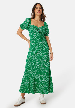 Stevie Puff Sleeve Midi Dress