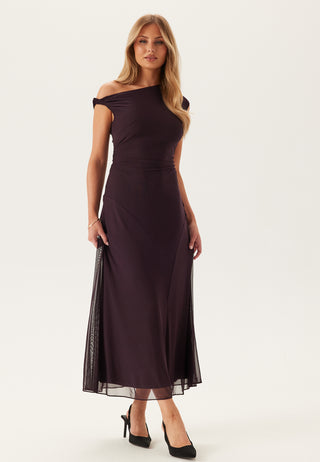 Violet Hanky Hem Jersey Midi