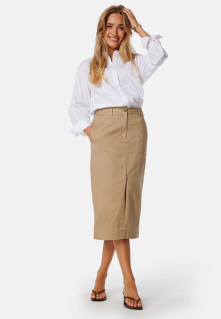 Chino Slit Skirt