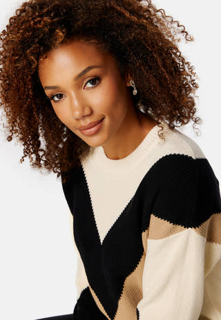 Color Block C-Neck