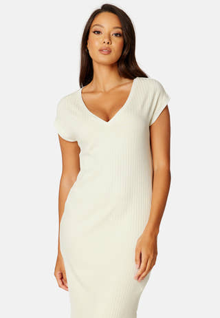 Detail Slit Jersey Dress