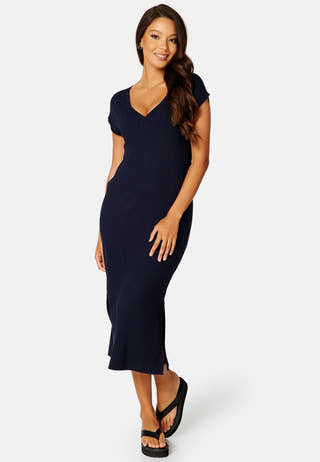 Detail Slit Jersey Dress