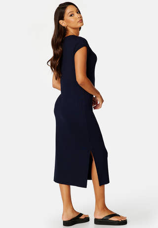 Detail Slit Jersey Dress