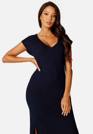 Detail Slit Jersey Dress