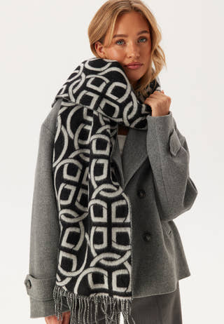 G Pattern Wool Scarf