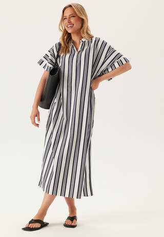 Os Striped Caftan Dress