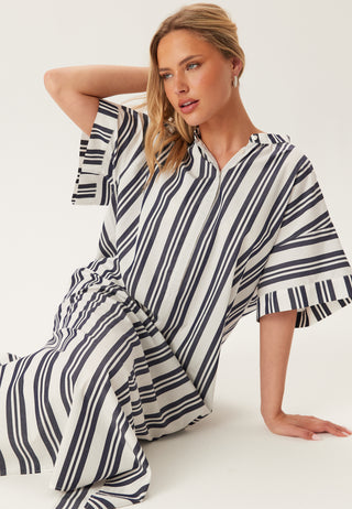 Os Striped Caftan Dress