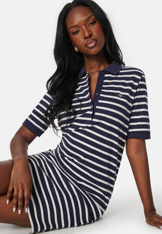 Striped Shield Pique Dress