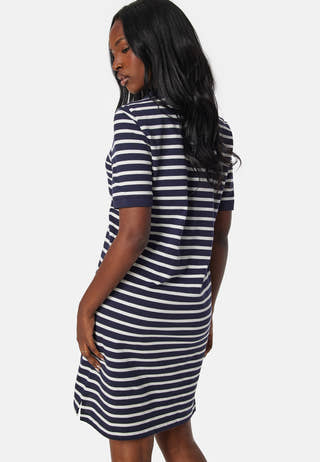 Striped Shield Pique Dress