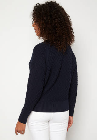 Texture Cotton V-Neck
