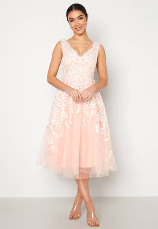 Bardot Embroidered Midi Dress