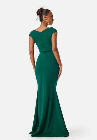 Bardot Pleat Maxi Dress