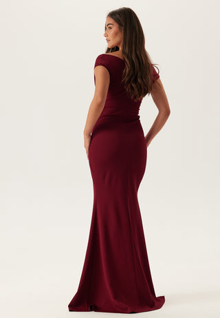 Bardot Pleat Maxi Dress