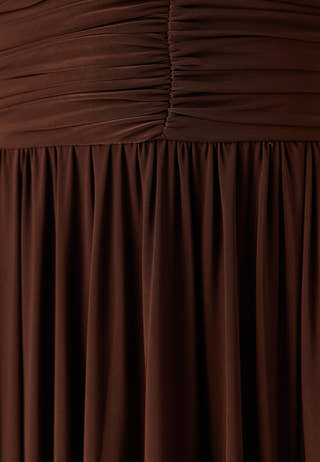 Bardot Rouched Maxi Split Dress